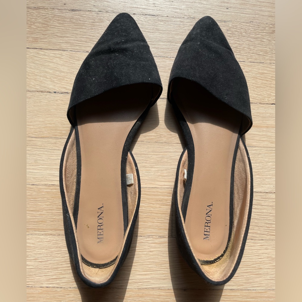Merona Women's Black Pointed Flats